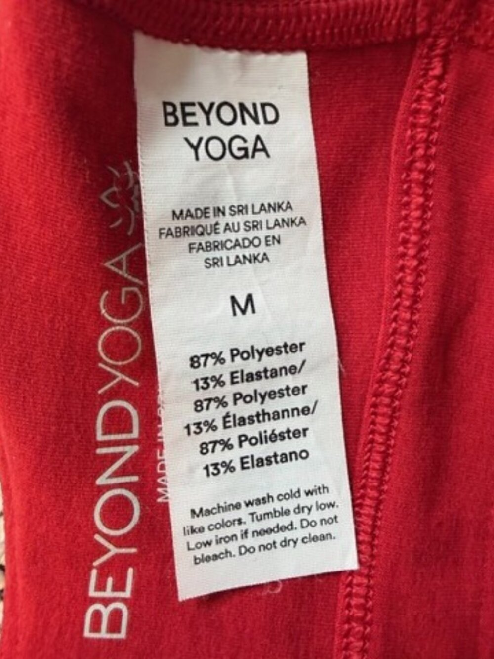 Beyond Yoga Twist Thru Crop Tank in Red - Picture 8 of 8